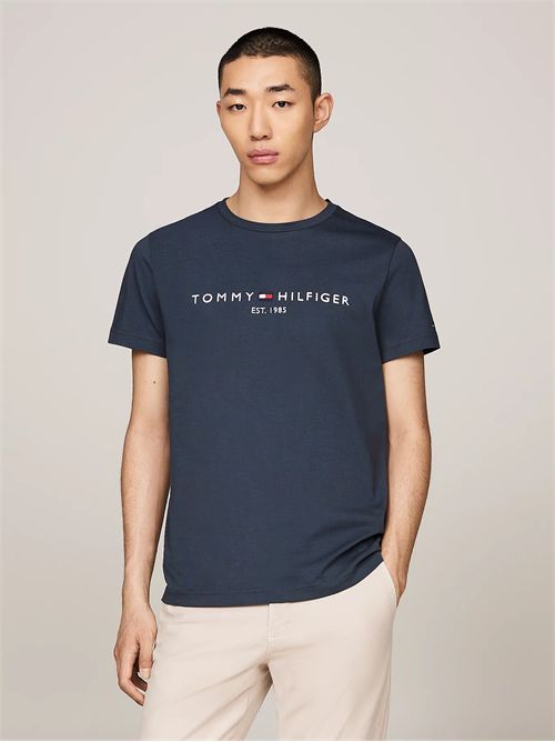 t-shirt uomo blu TOMMY HILFIGER | MW0MW11797POM